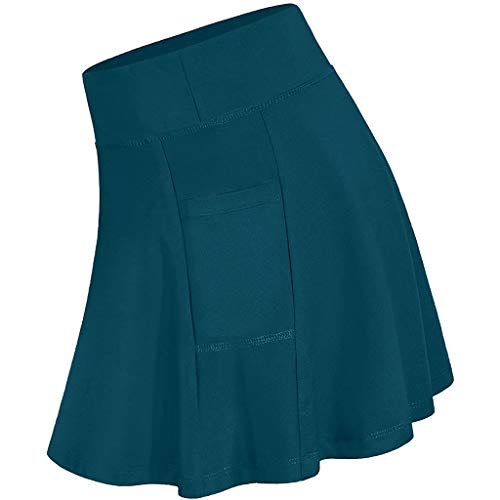 SLENDIPLUS Short de golfe corrida Yoga Hakama Sports Women's Elastic Skirt Inner Rainbow Tulle Skir