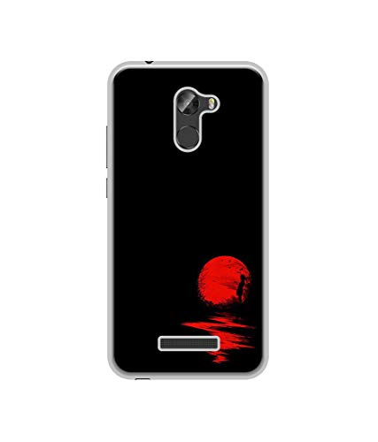 Image of Amazon Brand - Solimo Designer Red Moon UV Printed Soft Back Case Mobile Cover for Gionee X1S