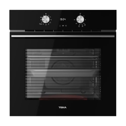 TEKA Horno Multifunción 60cm EasySteam 3 Temperaturas, 9 Funciones, Hydroclean PRO, Touch Control, 71/70L, HLB 8408 BK