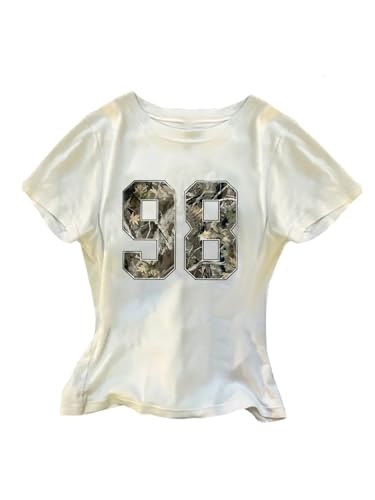 SOLY HUX Girl's Camo Number Graphic Tees Casual Crew Neck Short Sleeve T Shirts