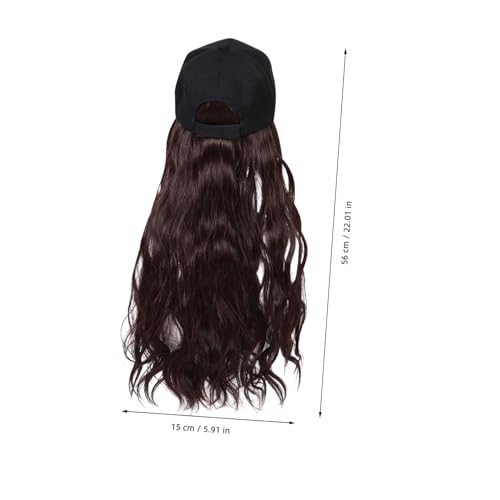 Perruque casquette de baseball cheveux bouclés solution coiffage - 2