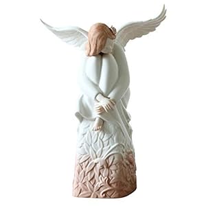 Seasonal Décor European Ceramics Beautiful Angel Art Sculpture Character Figurine Creative Ceramics Crafts Deskt