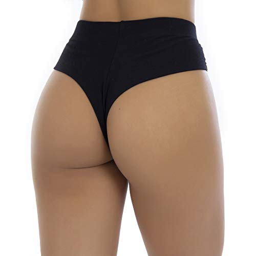 Kit com 15 Calcinhas Cintura Alta Fio Duplo Algodão Lingerie