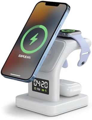 Base de Carregamento Carregador Mag-Safe 5 em 1, Carregador Induç...