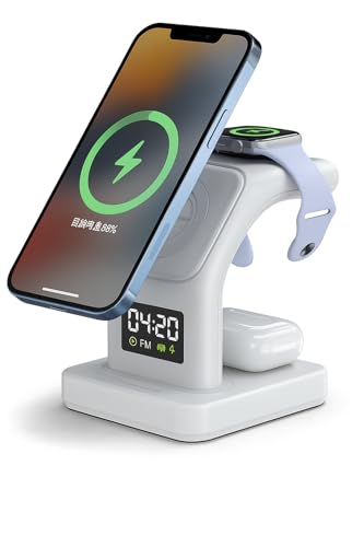 Base de Carregamento Carregador Mag-Safe 5 em 1, Carregador Induç...