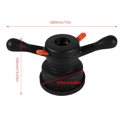 Equilibratrice per Ruote, 3/4mm a sgancio rapido Dado ad Alette Equilibratrice per Ruote(40mm Inner Diameter 4mm Pitch)