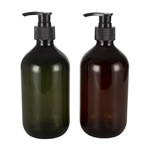 TOPBATHY 2 pz 500 ml Lozione Vuota Pompa Sapone Bottiglia Dispenser Mano Lozione Sapone Bottiglie Vuote per Gel Doccia Shampoo Sapone Liquido