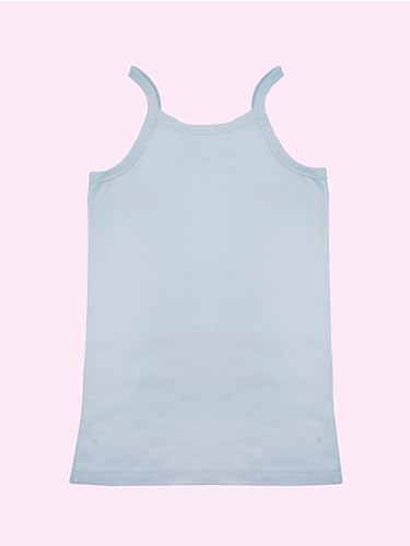 Image of KiddoPanti Girls 100% Cotton Rib Solid Camisole Tank Top Pack of 3