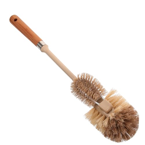 Hemobllo Escobilla WC con Mango Antideslizante Cerdas Suaves sin Rayar Cepillo para Limpiar Baño Hogar Oficinas y Hoteles Herramienta para Inodoros