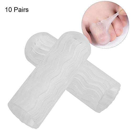 10 paar gel teenkap en beschermer, teenbeschermer, sportpijnverlichting van likdoorns, eelt, blaren, ingegroeide… - Afbeelding 6