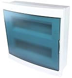 La caja eléctrica es una parte esencial de una instalación eléctrica. Estéticamente, el cuadro eléctrico incorporado perfeccionará y dará un acabado ejemplar a tu red eléctrica. La puerta azul transparente se usaría para monitorear la posición de los disyuntores