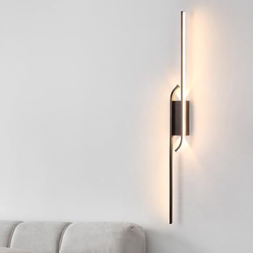 Lámpara de pared LED lineal con luz neutra que decora salones 7