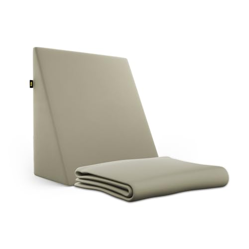 Image of Frido Wedge Plus Cushion Cover | Ultrasoft, Breathable & Cool Pillow Cover | Aesthetic Pillow Cover for Home | Durable & Machine Washable | Sage Green
