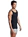 Fruit of The Loom Men's Lightweight Active Cotton Blend Undershirts, Tank - 8 Pack - Black/Grey, Large