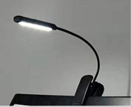 Preisvergleich Produktbild 4.5V 9LED Tischlampe USB-Ladeschreibtischlampe doppelte Lichtquelle justierbare Klaviermusiklampe Klipplampe 3000-6000K