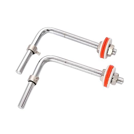 Bathroom Toilet Seat Hinge Set | Stainless Steel Seat Cover Screw Hinges L Type for European Toilet Seat Covers Repair Kit Spare Part Accessories for Western Toilet Seat Covers 2 Pieces (B0DC35B5ST) Amazon Price History, Amazon Price Tracker