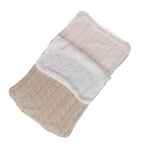Toddmomy Envolturas Gruesas para Niñas Reciben Gruesas Cálidas Y Suaves para Niños Saco De Punto Foto Beige Mantas para Niños Pequeños Accesorios para Recién Nacidos Manta De