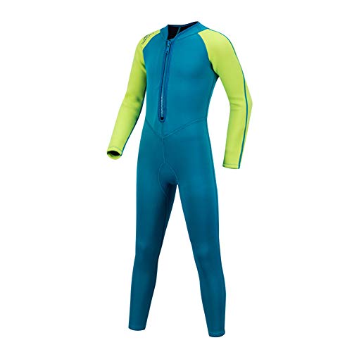 image for Skyone Kids Warm Wetsuit Neoprene Full Body Swimsuit Thermal Long Slee