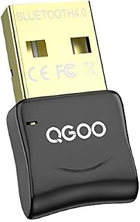 USB Bluetooth Dongle, QGOO Bluetooth 4.0 Adapter for PC Laptop Computer Desktop Stereo