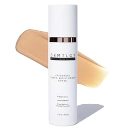 DRMTLGY Universal Tinted Moisturizer SPF 46 – Hydrating Dewy Tinted Sunscreen for Face with Zinc Oxide & Octinoxate – Niacinamide & Hyaluronic Acid – Broad Spectrum Lightweight Daily SPF, 1.7 oz