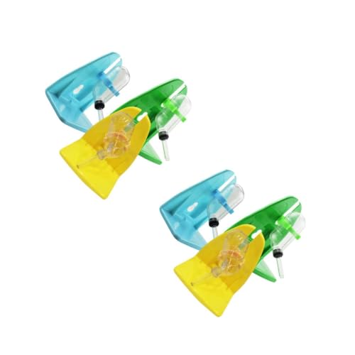 Mipcase 4 Sets Safe Plastic Pet Water Bottle 60ml Easy to Install Ideal for Small Animals' Hydration Random Color