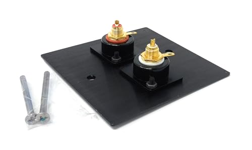 Placa de metal duradera doble RCA con conectores hembra Serie D para audio analógico 4