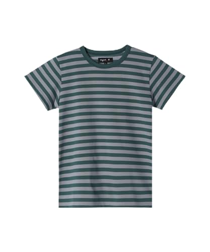 Amazon | [agnes b.] [アニエスべー] 細ボーダー コットン 半袖 T
