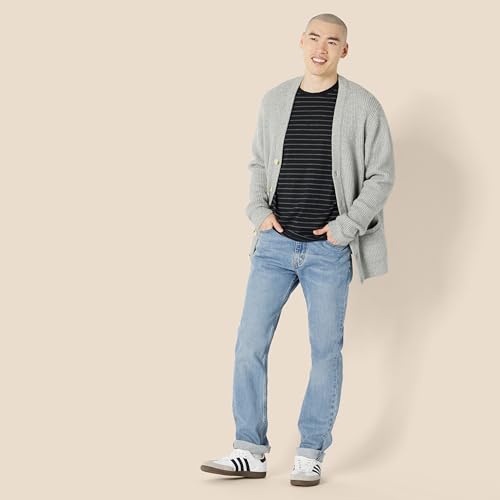 Image of Amazon Essentials Men's Regular-Fit Crewneck Long-Sleeve T-Shirt, Casual Cotton Jersey