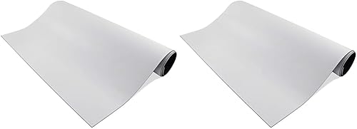 Master Magnetics - Hoja magnética B005HY9KDM, papel magnético, 12 pulgadas de ancho, 24 pulgadas de largo, parte trasera de vinilo blanco, 08505