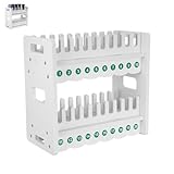 DIYEAH Ständer für mehrere Mobiltelefone – Wasserdichter Handy-Displayständer mit 20 Fächern und Aufklebern 20 – Tisch-Handy-Organizer für den Einsatz auf dem Schreibtisch im