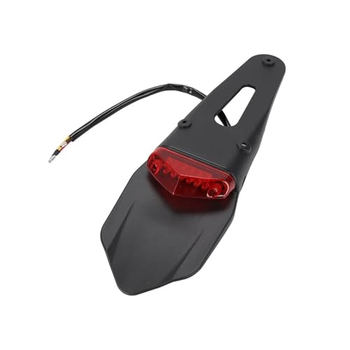 Feu arrière de moto LED 12V universel avec éclairage de plaque pour enduro