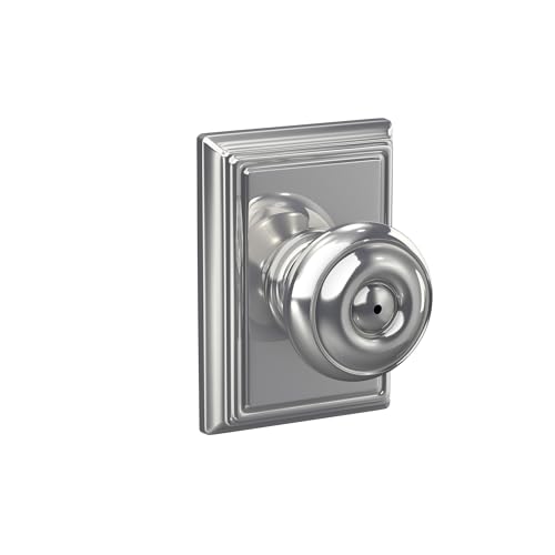 Addison Georgian Privacy Knob, Bright Chrome