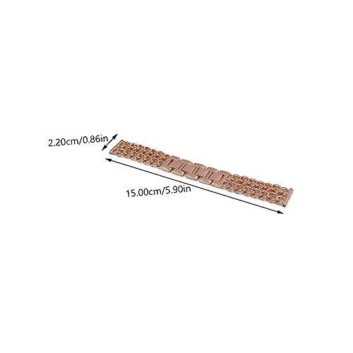 Correa de reloj estilo de cadena metálica doble SHINEOFI para relojes de eslabones 2