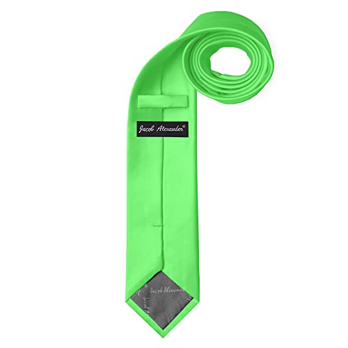 Image of Jacob Alexander Men's Extra Long Solid Color Tie