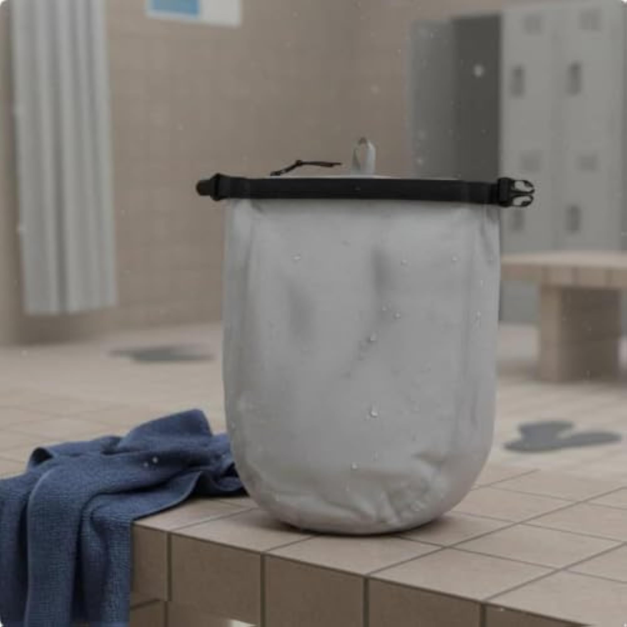 Portable Silicone Coated Waterproof Dry Bag, Travel Essential