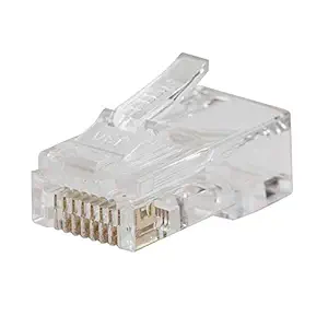 Klein Tools VDV826-703 Pass-Thru Modular Data Plug, RJ45 CAT6, Pass Through Connectors 50-Pack