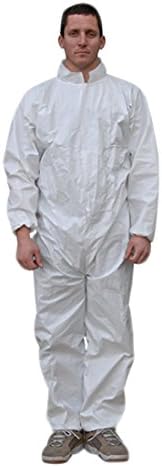 Majestic Glove 74-201/X4 Aerotex SMS Coverall, 4X-Large, White (Pack of 25)