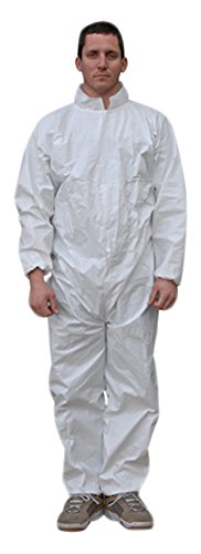 Majestic Glove 74-201/X4 Aerotex SMS Coverall, 4X-Large, White (Pack of 25)