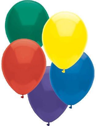 Qualatex 100 globos de arcoíris de calidad de decorador, azul, verde, morado, rojo, amarillo limón, rojo real, unisex, niños