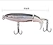 2 Pack Fishing Lures for Whopper Multi Jointed Swim Baits, 4.0 inch/0.5 oz with Floating Rotating Tail Topwater Bait Freshwater Saltwater Lures with Barb Treble Hooksfor Carp Bass Pike Trout Walleye
