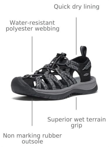 Image of KEEN Women's Whisper Closed Toe Durable Comfortable Easy On Washable Adventure Sandals