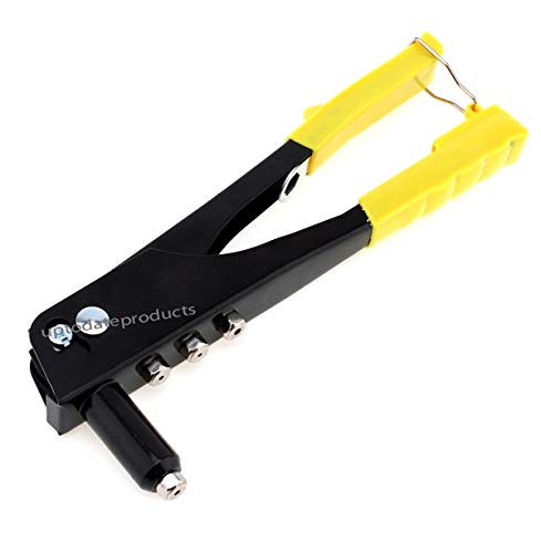 Hand Riveter Manual Light-Weight Rivet Gun Kit Blind Rivet Hand Tool Gutter Gutter Repair Heavy Duty Professional Tool