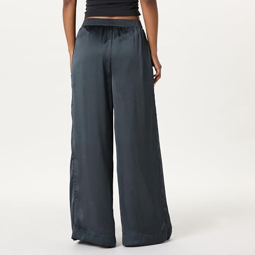 The Drop Women's Sheer Pleated Wide Leg Pant2
