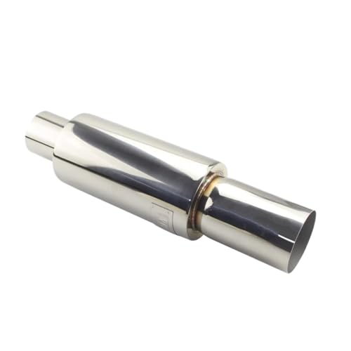 Tubo de escape azul de 63mm en acero inoxidable universal para silenciador de coche racing