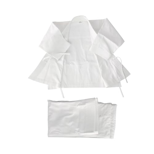 FLCPJGV Set di Tute Da Karate Da 10 Once per Uomo E Donna, Uniforme Da Karate per Esercizi di Combattimento E Competizione, 130 cm