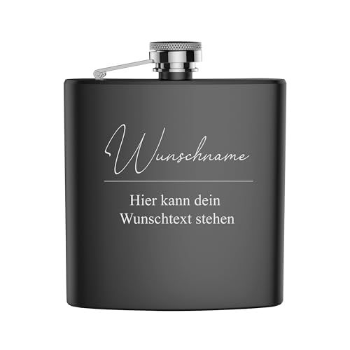 Edelstahl Flachmann