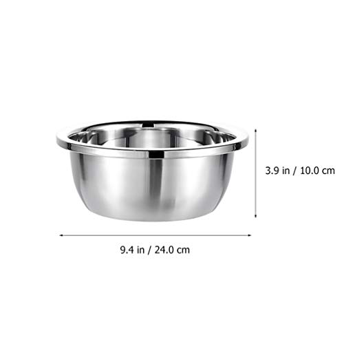 Cesto de escorredor de cozinha com 3 peças DOITOOL de aço inoxidável, tigela de drenagem de vegetais