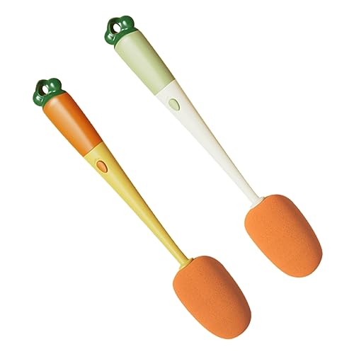 minkissy 3 in 1 Functional Bottle Cleaning Brush Set 2Pcs Long Handle Cup Brush Gap and Lid Cleaner Multipurpose Cleaning Tool for Bottles Cups