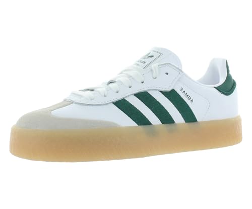 adidas Women's Ftwwht/Green/Owhite SAMBAE W FTWR whiteGreen/Off White 9 US