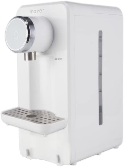 Side view of Mayer MMIHW25 Instant Hot Water Dispenser showing water level indicator.